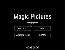 Tablet Screenshot of magicpictures.cz